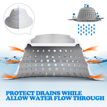 Load image into Gallery viewer, zaa Bathtub Drain Hair Catcher, 2 Pack Silicone Collapsible Bathtub Drain Cover Hair Catcher & Protector for Pop-Up & Regular Drains of Shower, Bathtub, Tub, Bathroom, Sink