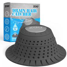 Load image into Gallery viewer, zaa Bathtub Drain Hair Catcher, Silicone Collapsible 1 Pack Drain Protector for Pop-Up and Regular Drains of Shower, Bathtub, Tub, Bathroom, Sink