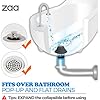 Load image into Gallery viewer, zaa Bathtub Drain Hair Catcher, 2 Pack Silicone Collapsible Bathtub Drain Cover Hair Catcher & Protector for Pop-Up & Regular Drains of Shower, Bathtub, Tub, Bathroom, Sink, Black Black