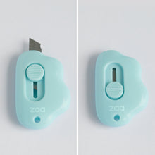 Load image into Gallery viewer, Zaa 3Pack Box Cutter Cloud Shaped Mini Utility Knives Retractable Letter Opener Envelope Slitter Package Opener Paper Cutters with Keychain Hole DIY Projects