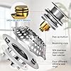 Load image into Gallery viewer, zaa Bathtub Drain Stopper, Upgraded 2in1 Tub Stopper Bathtub Drain Cover and Hair Catcher, Pop Up Bathtub Drain Plug, Replaces Lift & Turn, Tip-Toe or Trip Lever, for 1.46-2" W Drain Hole, Silver