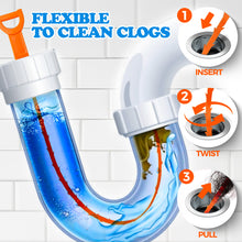 Load image into Gallery viewer, zaa 5 Pcs Bathtub&Shower Drain Hair Catcher, 2 Pack Silicone Collapsible Drain Protector with 3 Drain Clog Remover,for Pop-Up and Regular Drains of Tub, Shower, Bathroom