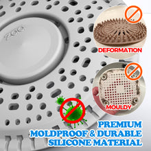 Load image into Gallery viewer, zaa Shower Drain Hair Catcher, 2 Pack Premium Silicone Drain Protector & Shower Drain Cover for Regular Drains of Shower Room, Bathroom, Sink, Gray