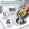 Load image into Gallery viewer, zaa 2 Pack Sink Drain Strainer, Sink Stopper, 3 in 1 Stainless Steel Kitchen Sink Drain Strainer with Anti-Clogging Basket, Fit US Standard 3-1/2 Inch Drain Hole (Copy)