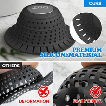 Load image into Gallery viewer, zaa Bathtub Drain Hair Catcher, Silicone Collapsible 1 Pack Drain Protector for Pop-Up and Regular Drains of Shower,Tub, Bathroom, Sink, Charcoal Black