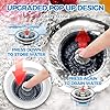 Load image into Gallery viewer, zaa Upgraded 3in1 Kitchen Sink Drain Strainer and Sink Stopper, Stainless Steel Kitchen Drain Plug &amp; Cover with Anti-Clogging Basket Strainer, Fit US Standard 3-1/2&#39;&#39; Sink Drain Hole, Silver
