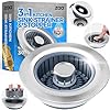 Load image into Gallery viewer, zaa Upgraded 3in1 Kitchen Sink Drain Strainer and Sink Stopper, Stainless Steel Kitchen Drain Plug &amp; Cover with Anti-Clogging Basket Strainer, Fit US Standard 3-1/2&#39;&#39; Sink Drain Hole, Silver
